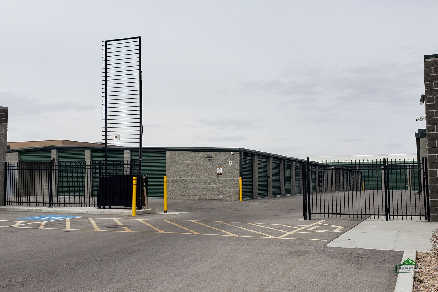 Oquirrh View Storage Facility Security Gate Entrance in West Jordan Utah